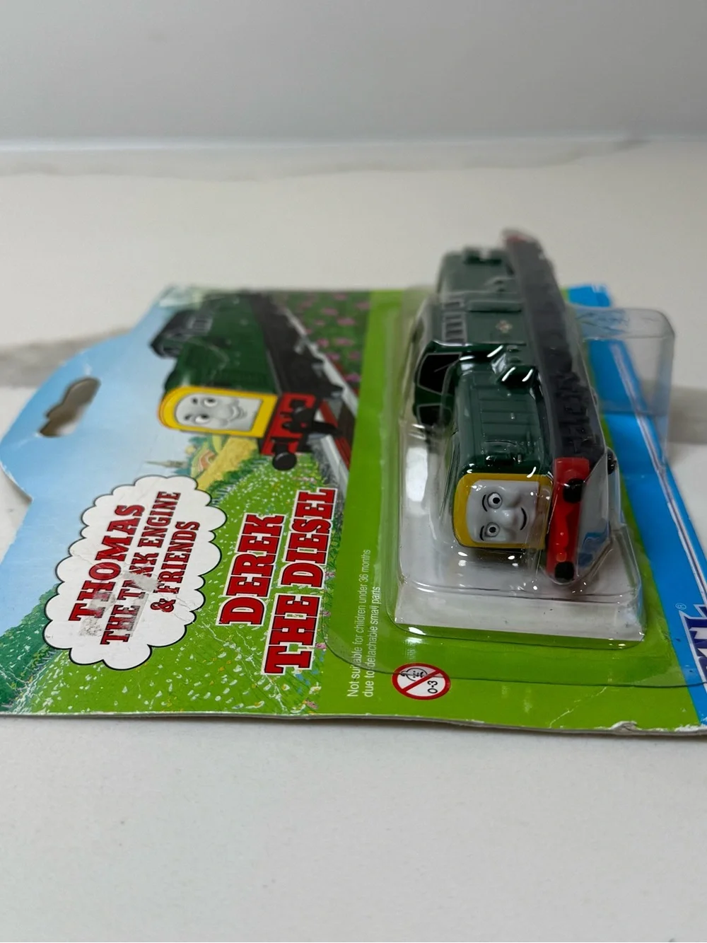 ERTL Thomas the Train Engine & Friends DEREK 2000 Diecast Card 65 FLAW